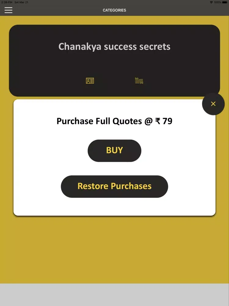 Zrzuty ekranu Chanakya wisdom for success iPad 