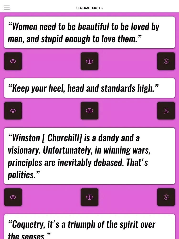 Tangkapan skrin Coco Chanel Wisdom iPad 