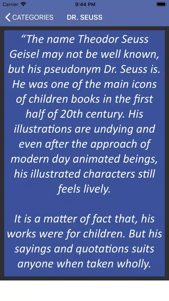 Zrzuty ekranu Dr. Seuss Wisdom