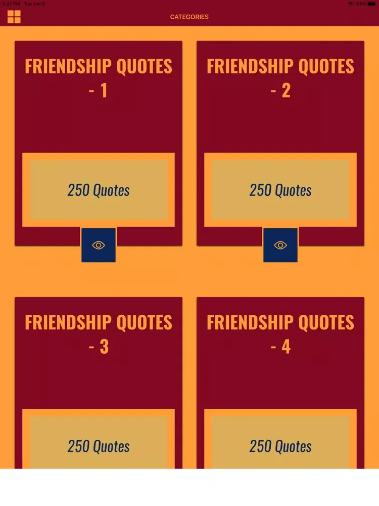 Tangkapan layar Wisdom of Friendship Quotes iPad 