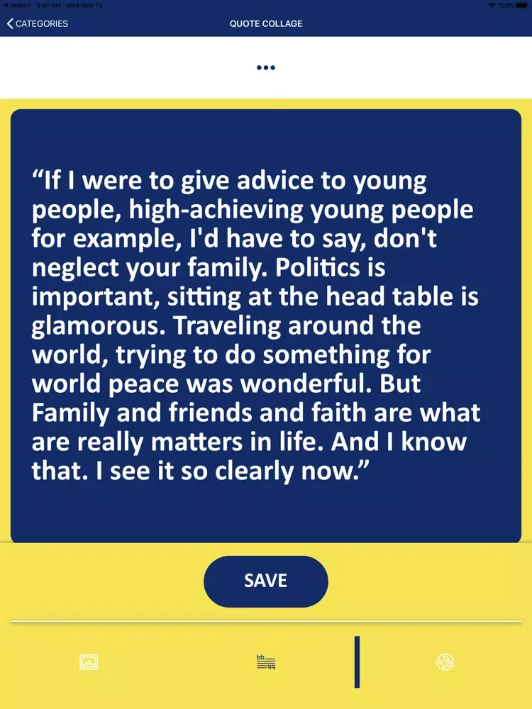 Wisdom of George H W Bush iPad  Screenshots
