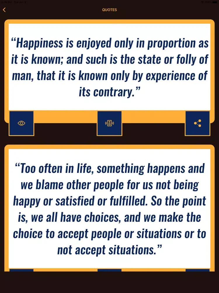 تصاویر Wisdom of Happiness Quotes iPad 