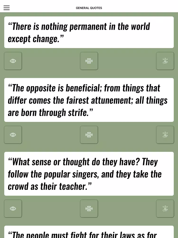 Heraclitus Wisdom iPad  Screenshots