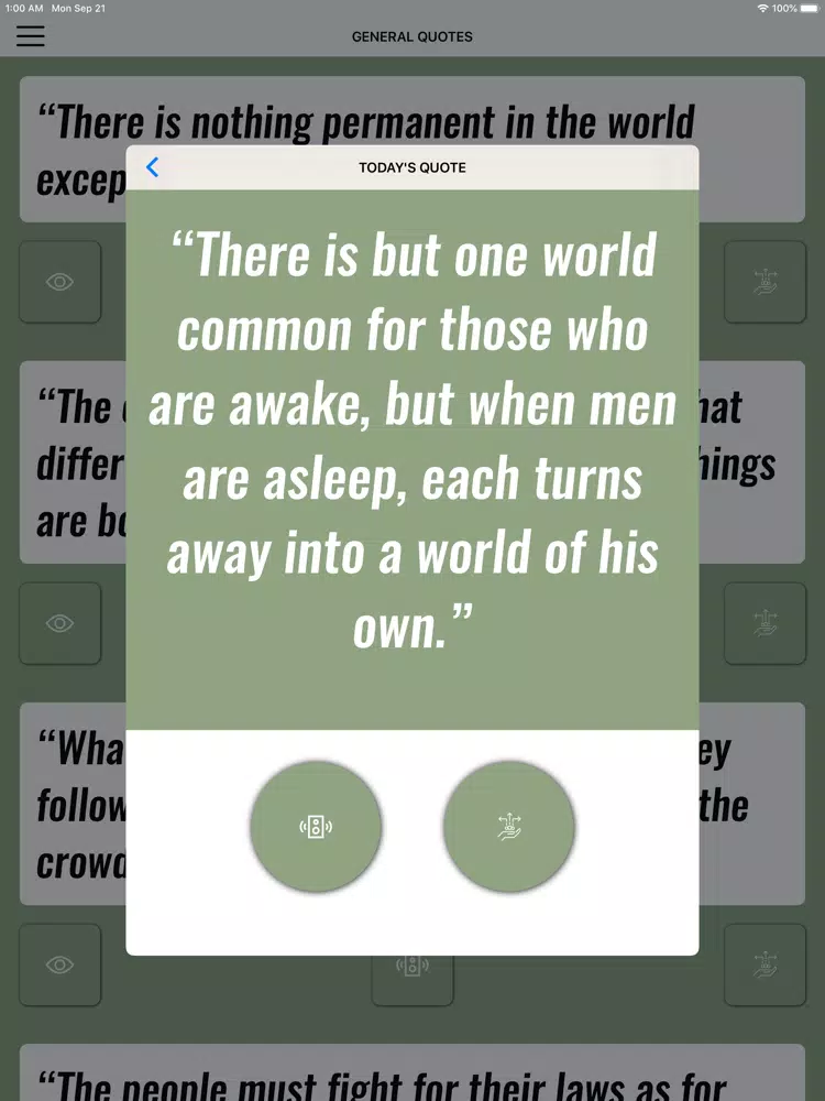 Heraclitus Wisdom iPad  Screenshots