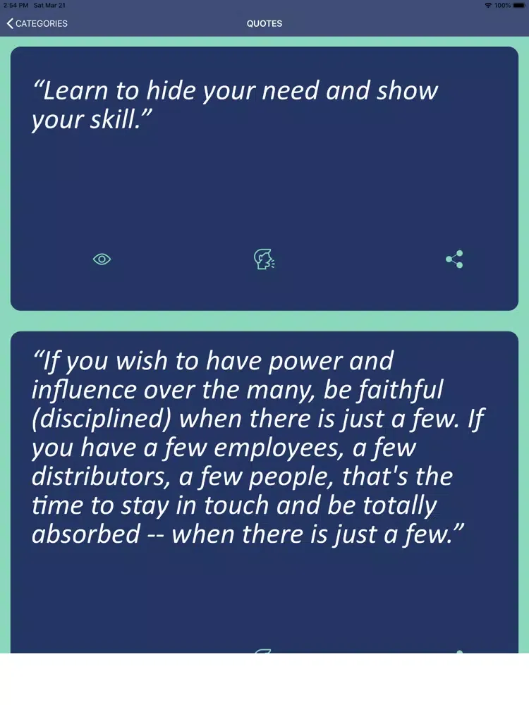 Screenshot di Jim Rohn’s Wisdom iPad 