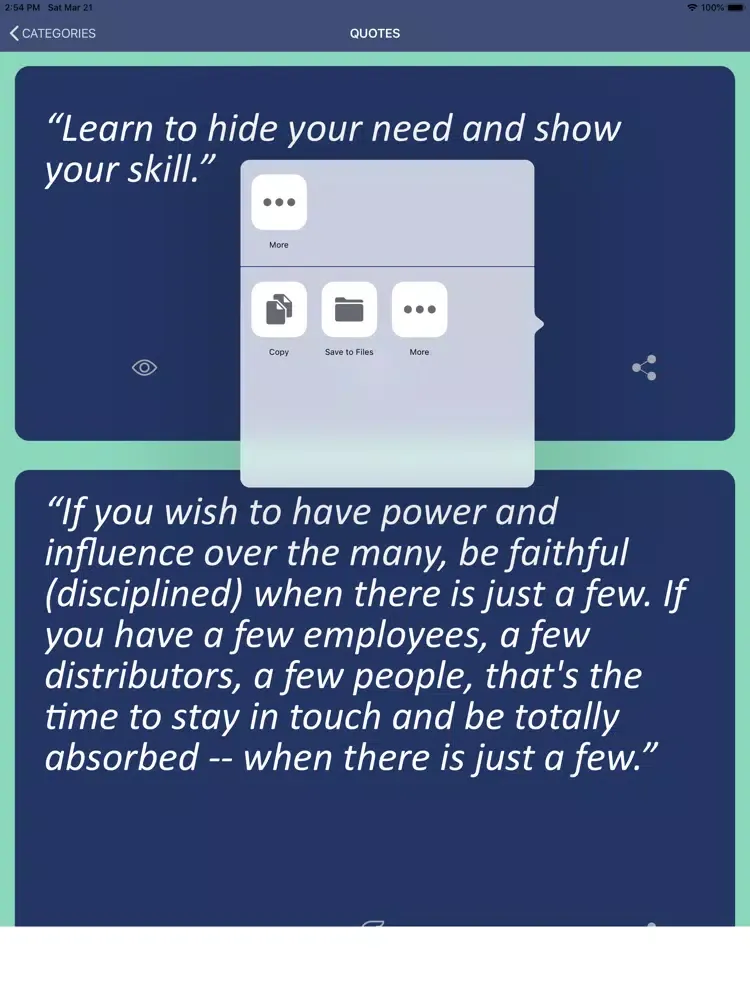 Screenshot di Jim Rohn’s Wisdom iPad 