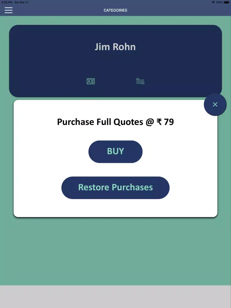 Screenshot di Jim Rohn’s Wisdom iPad 