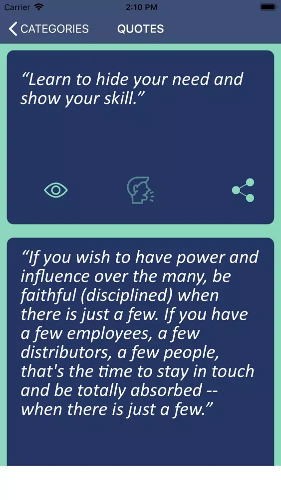 Screenshot di Jim Rohn’s Wisdom