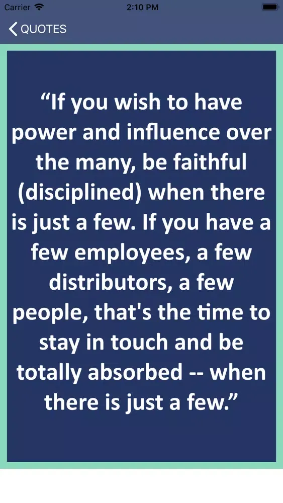 Screenshot di Jim Rohn’s Wisdom