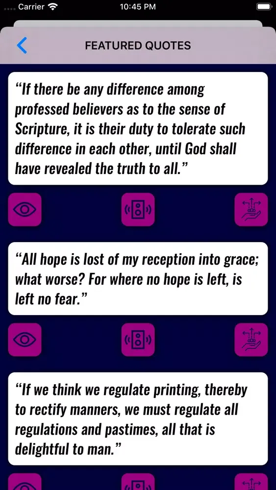 Capturas de pantalla de John Milton Wisdom