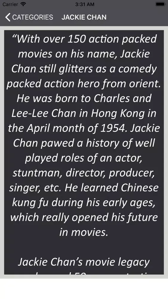 Jackie Chan Kung Fu Hero 스크린샷