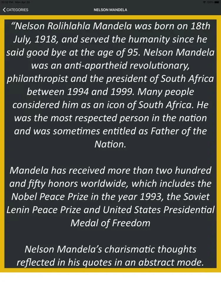 تصاویر Psalms of Nelson Mandela iPad 