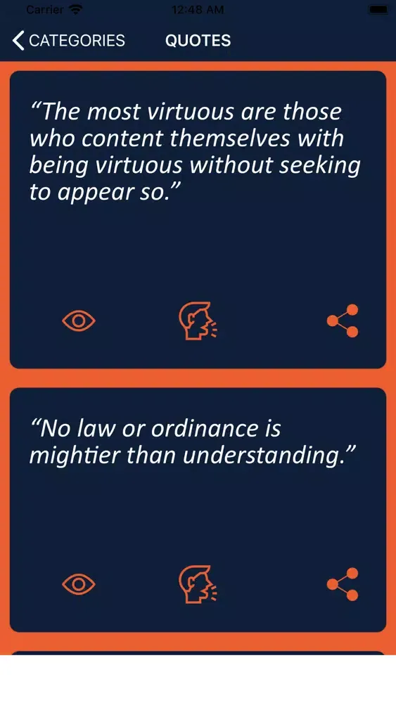 Capturas de pantalla de Plato Wisdom