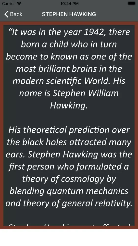 Stephen Hawking Wisdom سکرین شاٹس