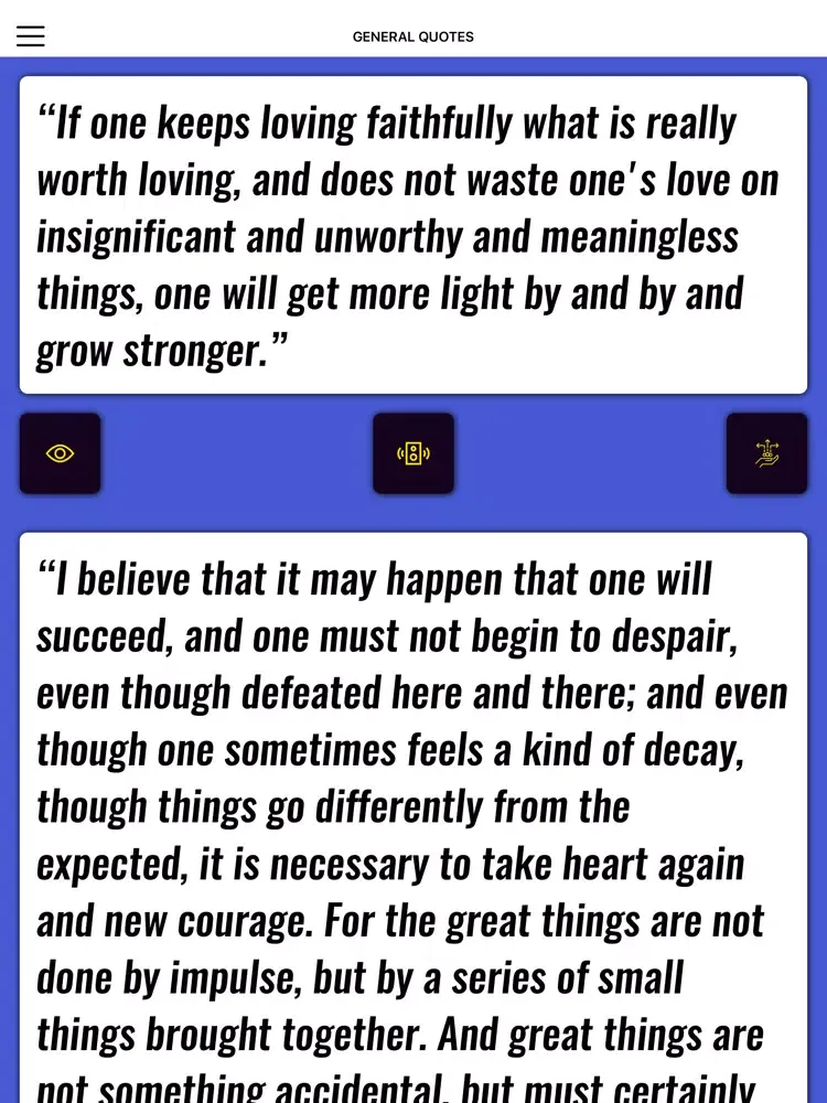 Vincent Van Gogh Wisdom iPad 應用截圖