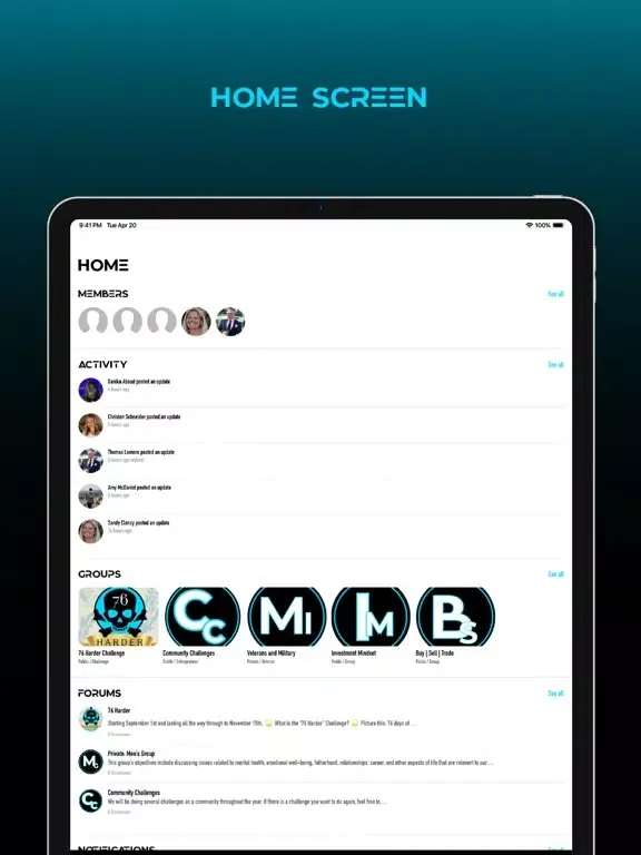 Ubuntu Community iPad  Screenshots