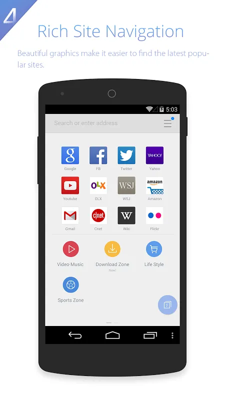 Capturas de pantalla de UC Browser HD