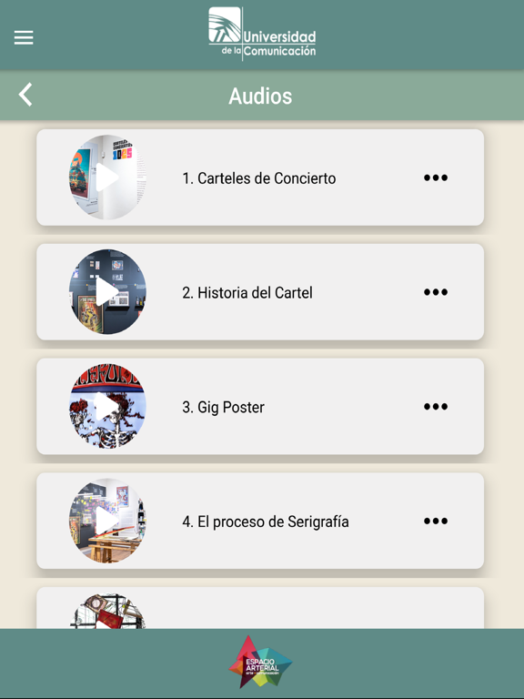 Espacio Arterial iPad 应用截图