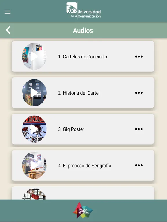 Espacio Arterial iPad 应用截图