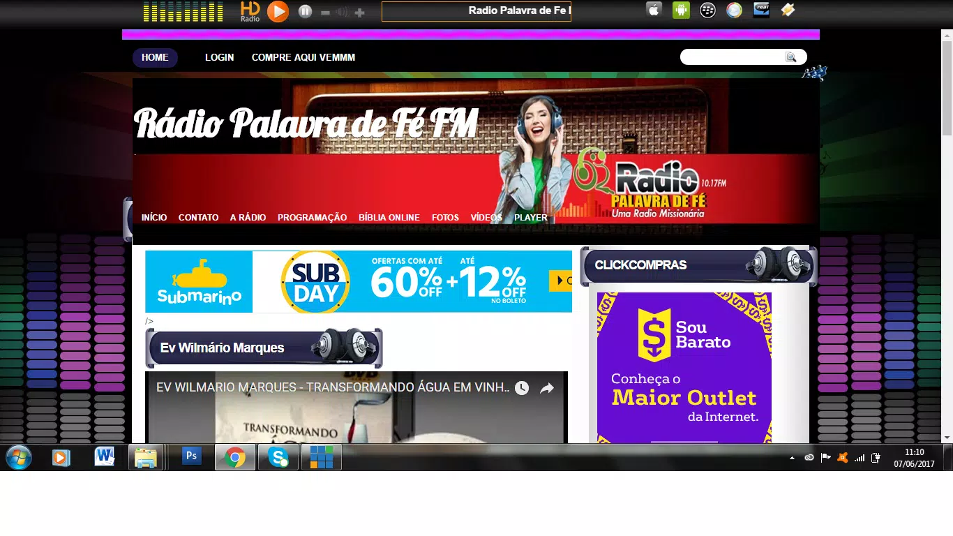 Rádio Palavra de Fé FM Screenshots
