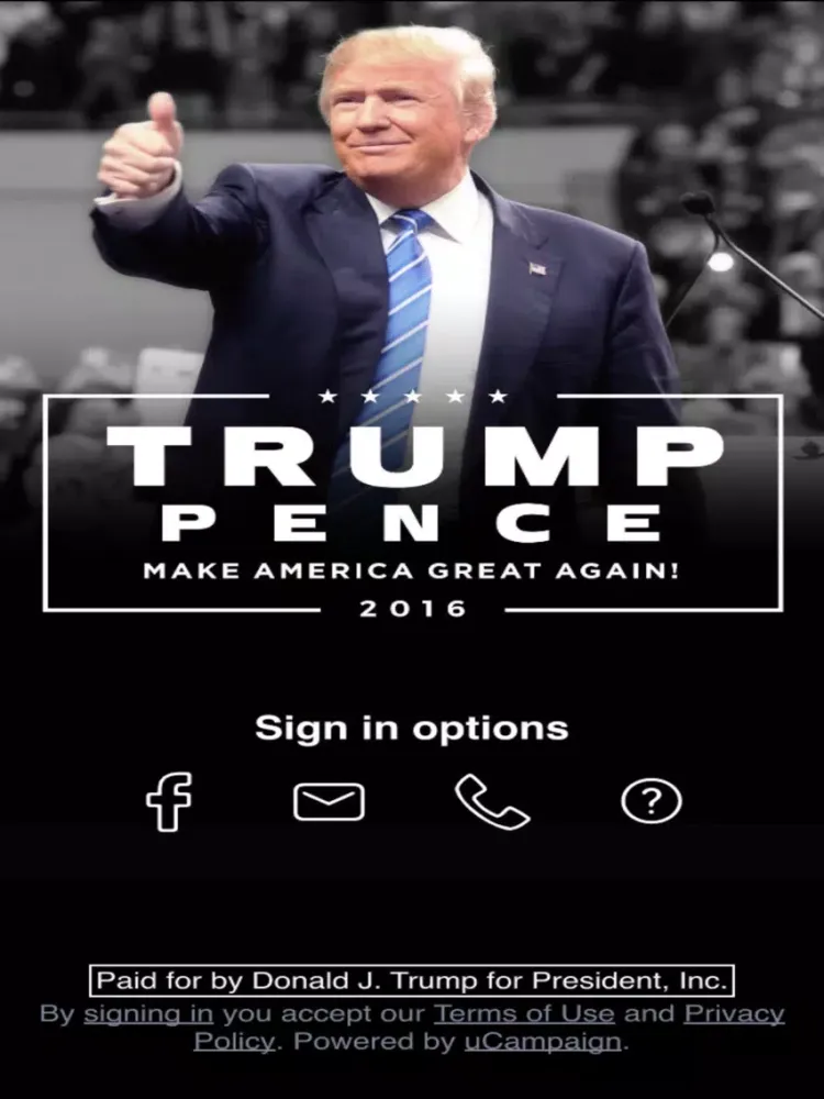 Official Trump 2020 App iPad  Screenshots