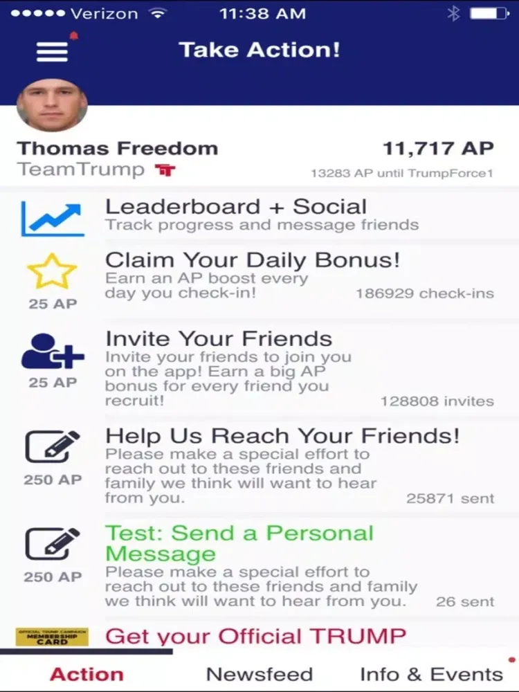 Official Trump 2020 App iPad  Screenshots