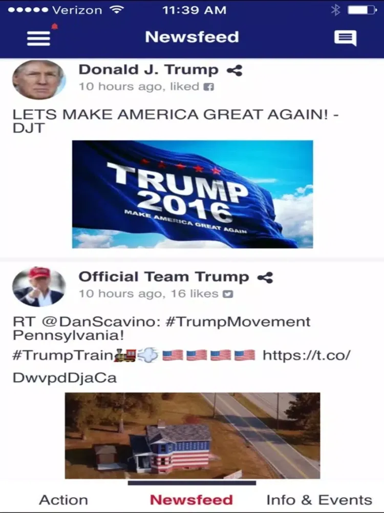 Official Trump 2020 App iPad  Screenshots