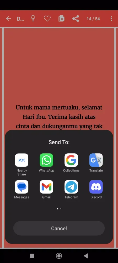 Capturas de tela do Ucapan Selamat Hari Ibu