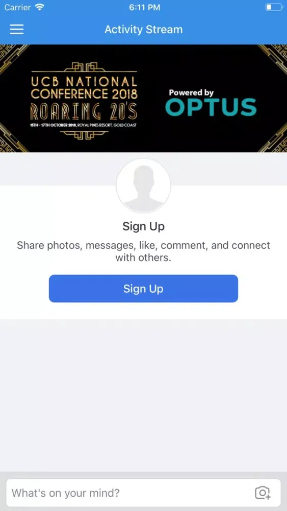 2018 UCB National Conference Screenshots