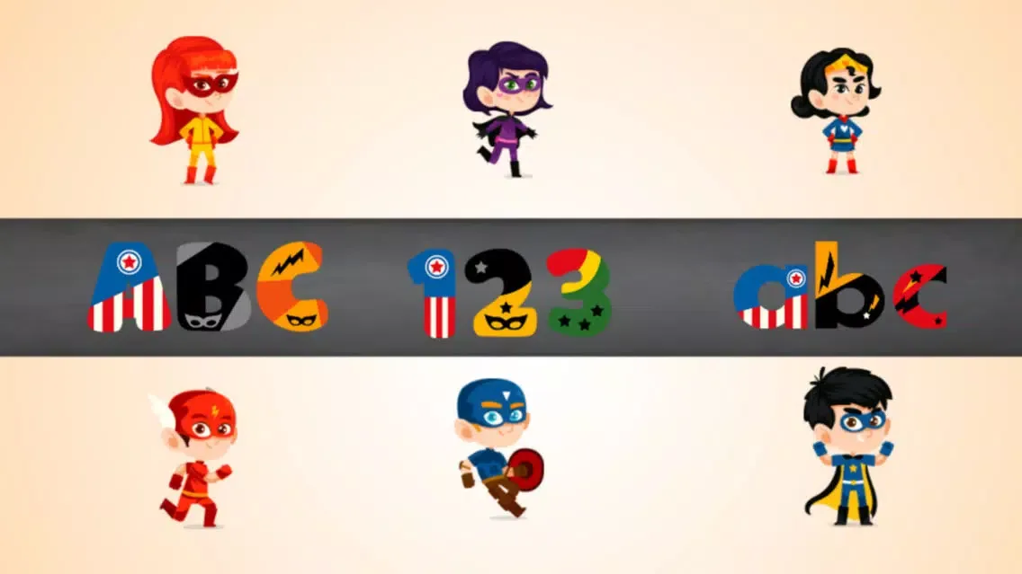 Tangkapan layar SuperHERO Alphabet