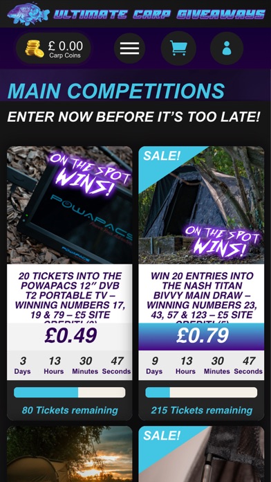 Screenshot di Ultimate Carp Giveaways