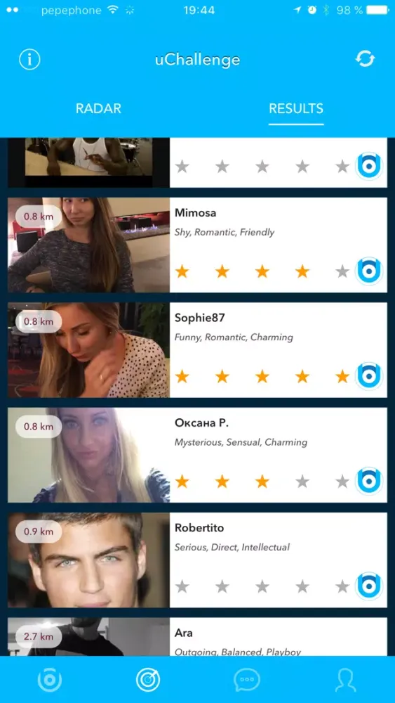 Скриншоты uChallenge