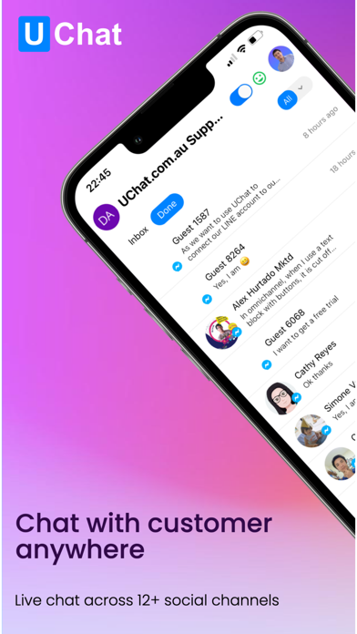 UChat Live Chat Screenshots
