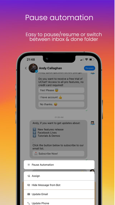 UChat Live Chat Screenshots