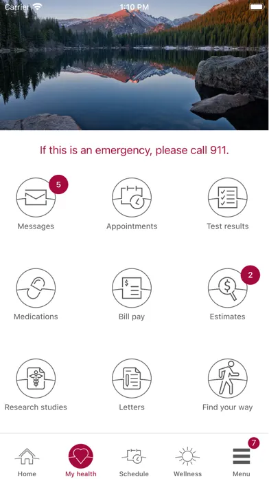 Скриншоты UCHealth