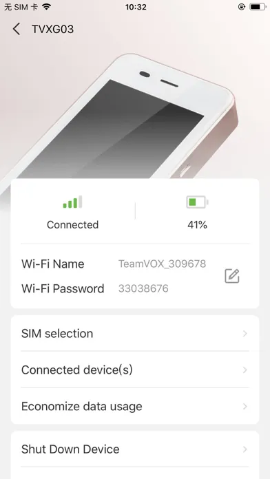 TeamVOX MiFi应用截图