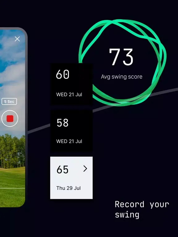 uCOACHu Golf Swing Analyser iPad  سکرین شاٹس
