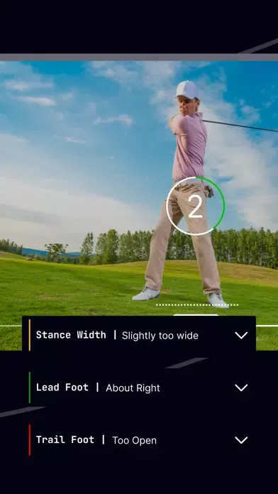 uCOACHu Golf Swing Analyser سکرین شاٹس