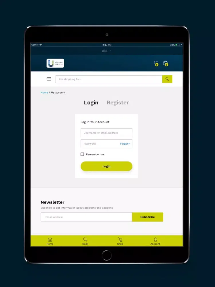 Uconnect Express iPad 應用截圖