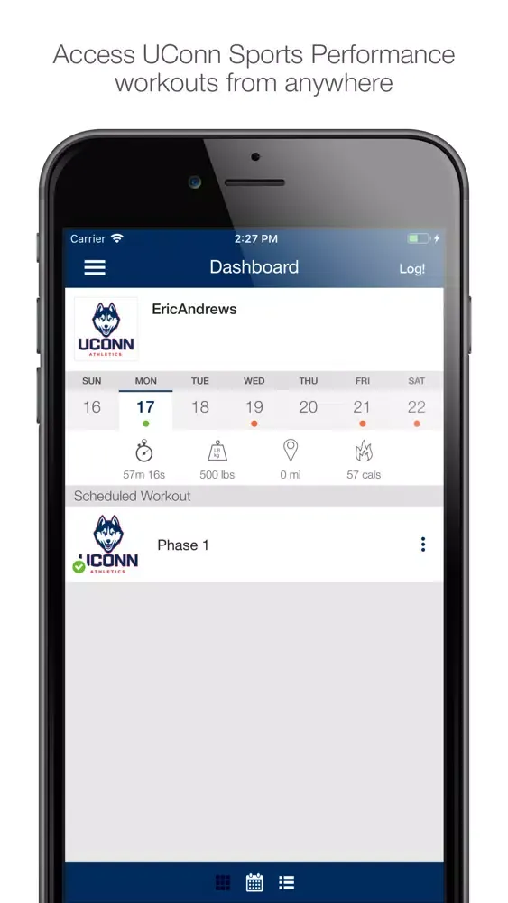 UConn Sports Performance スクリーンショット