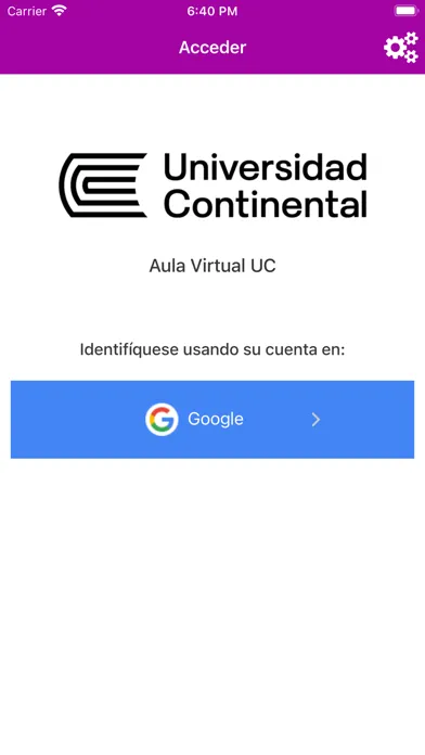 Aula Virtual UContinental Ekran Görüntüleri