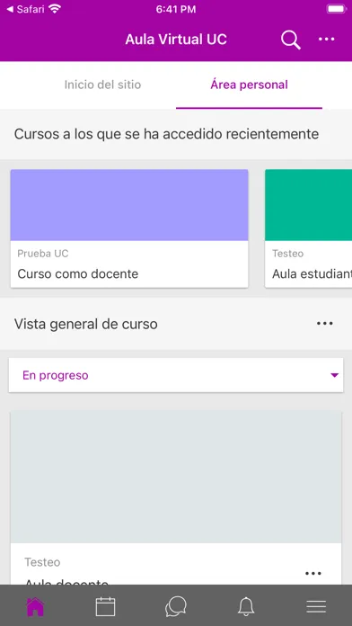 Aula Virtual UContinental Ekran Görüntüleri