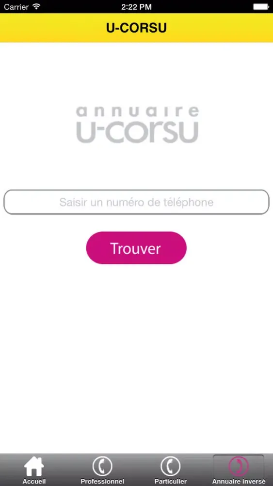 U-CORSU, Corsican yellow pages سکرین شاٹس