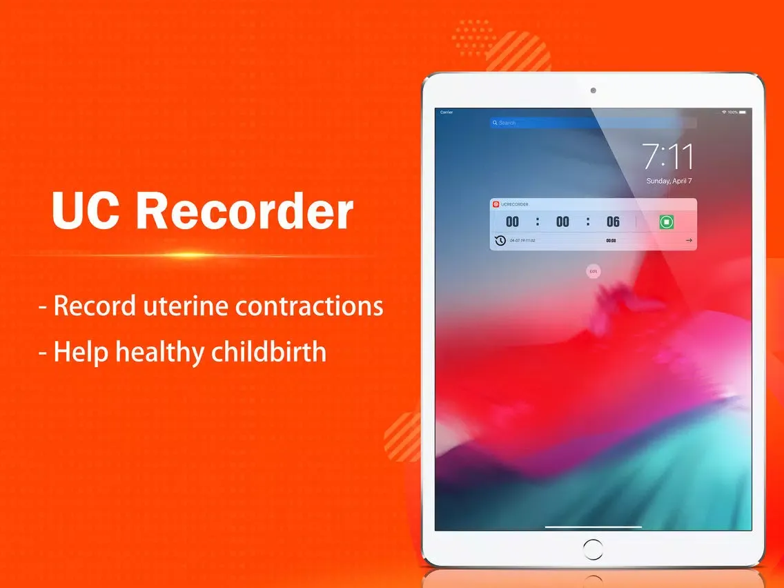 Capturas de pantalla de Uterine Contractions Recorder iPad 