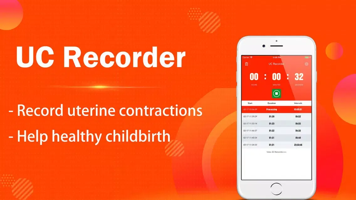 Capturas de pantalla de Uterine Contractions Recorder