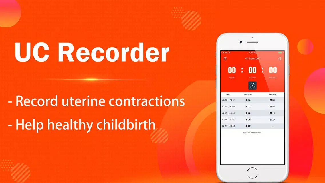 Capturas de pantalla de Uterine Contractions Recorder