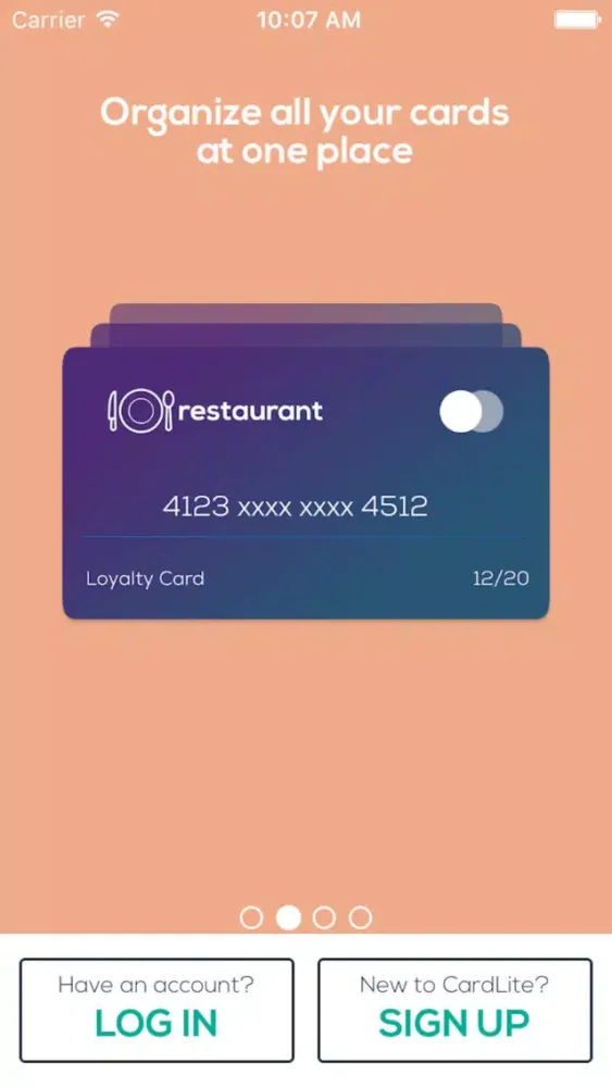 ภาพหน้าจอของ CardLite