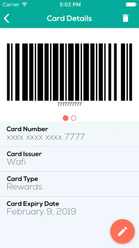 ภาพหน้าจอของ CardLite