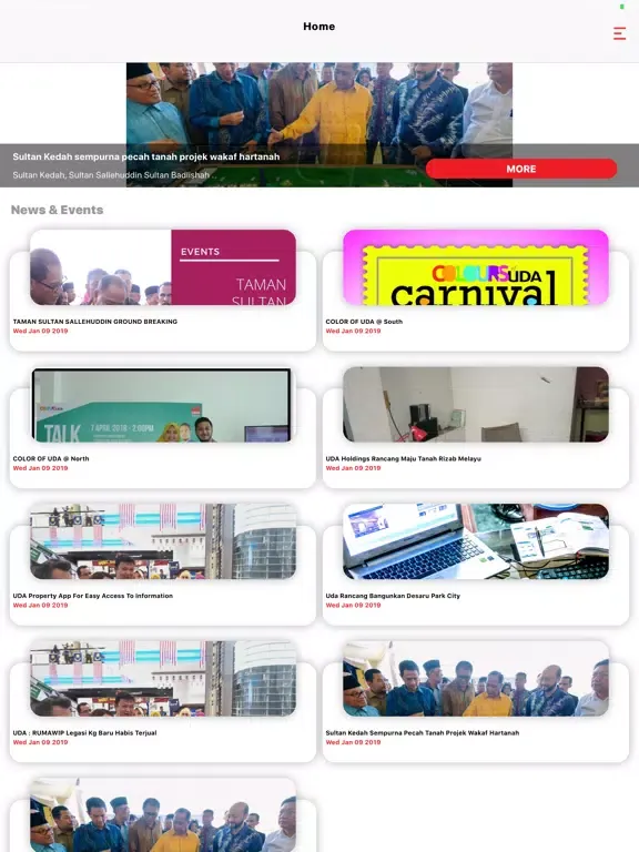 UDA Property Official iPad  स्क्रीनशॉट