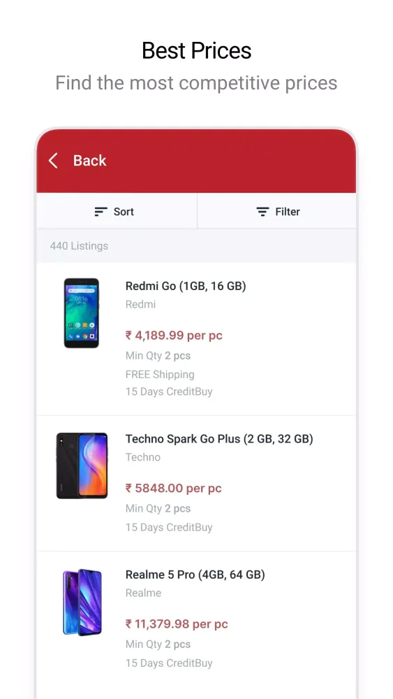 Ảnh chụp màn hình của udaan: B2B for Retailers